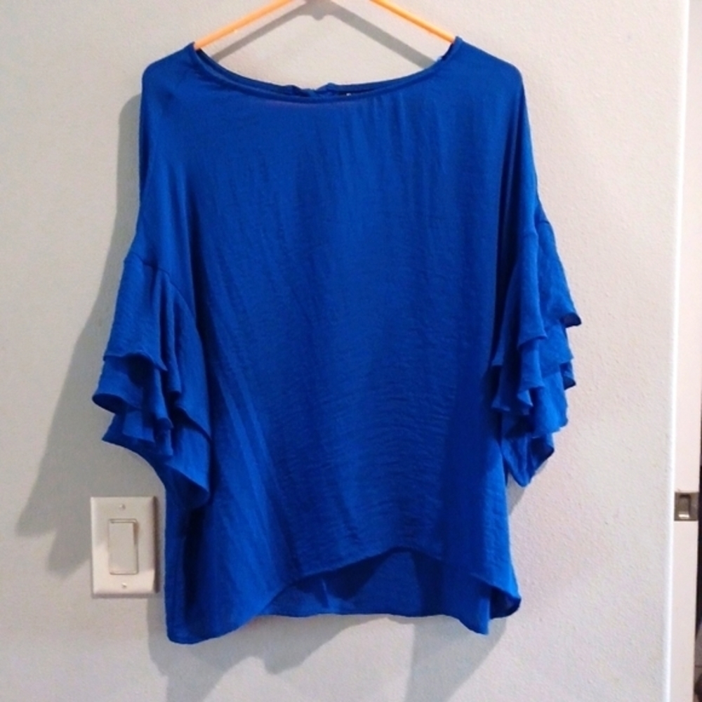 Royal Blue Blouse Size Large. Brand A.n.a